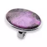 bague argent avec pierre rose