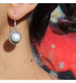 boucles d'oreilles nacre