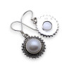 boucles d'oreilles nacre argent