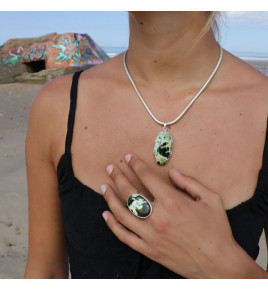 calcédoine chrome bijouterie