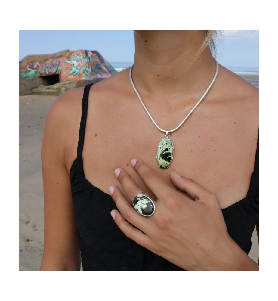 calcédoine chrome bijouterie