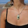 calcédoine chrome pendentif