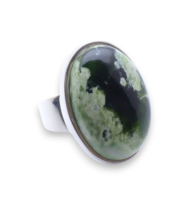 calcédoine chrome bague