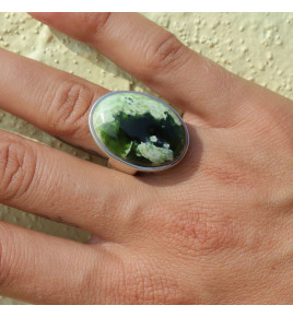 bague pierre verte