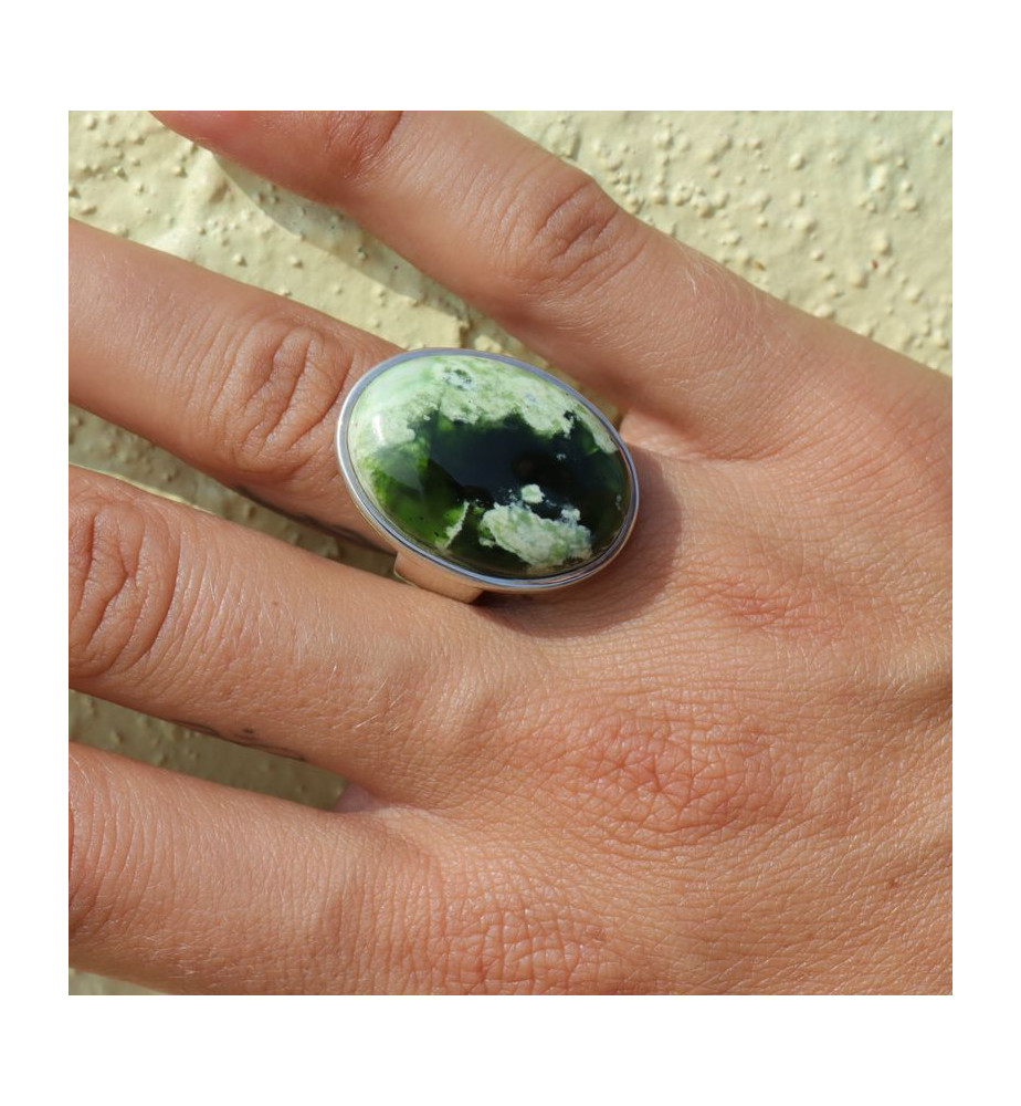 bague pierre verte