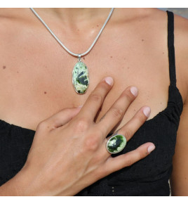 calcédoine chrome bijoux