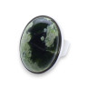 bague calcédoine verte