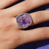bague argent et améthyste