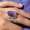 améthyste brute bague femme