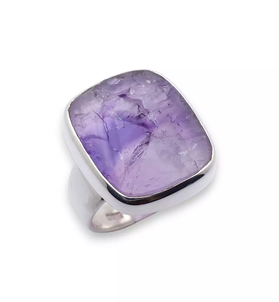 améthyste brute bague argent améthyste brute bague argent