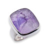 améthyste brute bague argent