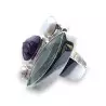 bague obsidienne bleue
