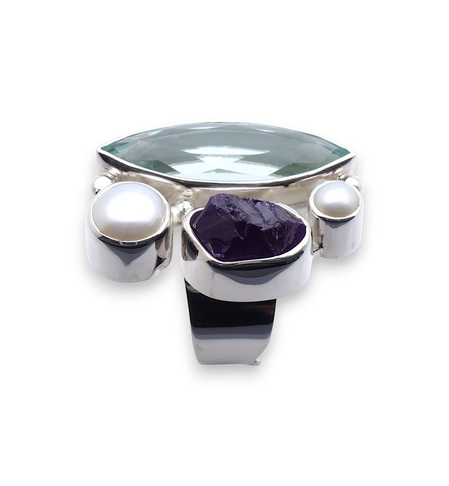 bagues argent et pierres de créateurs