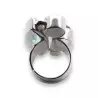 bague argent et pierres de luxe