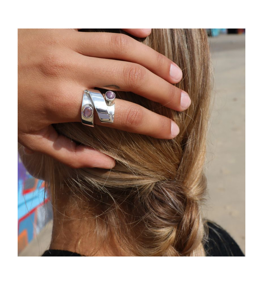 bague rubis argent