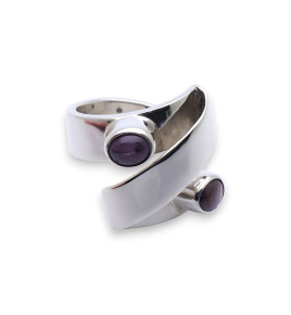 bague rubis argent femme