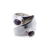 bague argent rubis