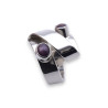 bague argent pierre rubis