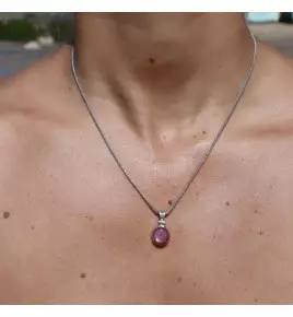 pendentif rubis femme