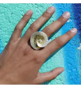 bague spirale en argent