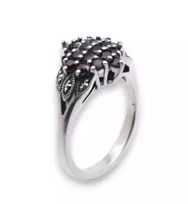 bague grenat femme