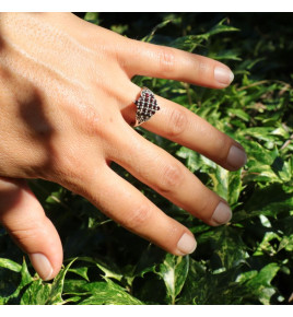 bague grenat femme