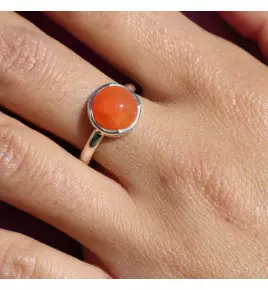 bague cornaline femme