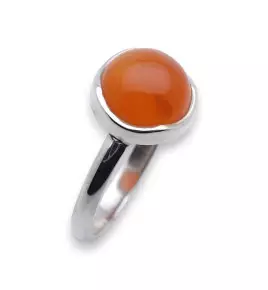 bague argent cornaline femme