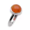 bague argent cornaline femme