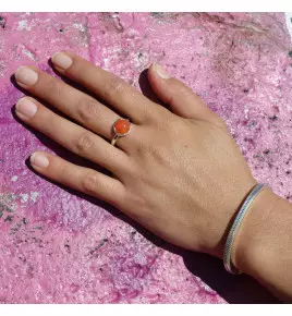bague argent cornaline femme