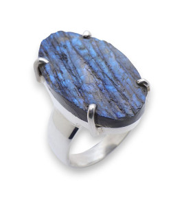 labradorite bague femme