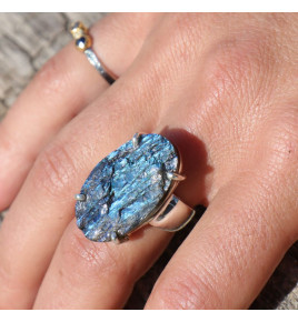 labradorite bague argent