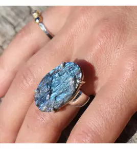 labradorite bague argent