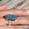 bague labradorite bleue