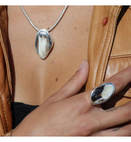 bois pétrifié bijoux