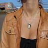 bois pétrifié pendentif