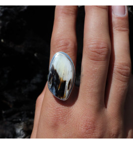 bois fossilisé bijoux argent