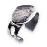 manchette argent pierre