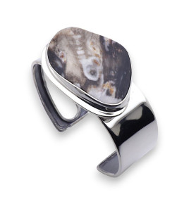 manchette argent femme