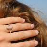 bague rhodochrosite argent