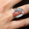 agate dentelle folle bague