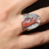 agate dentelle folle bague
