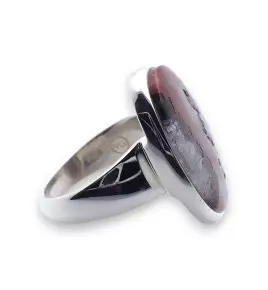 bague agate dentelle folle