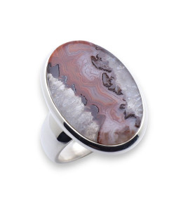 bague argent agate