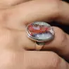 bague argent agate crazy lace