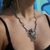 collier argent massif pour femme