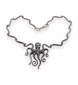 collier pendentif poulpe