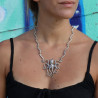 collier poulpe argent