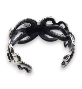 manchette argent octopus