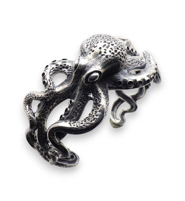 bracelet argent poulpe
